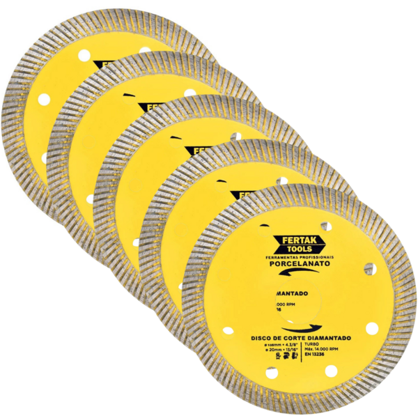 Disco De Corte Para Porcelanato 110x20mm | 05 Un